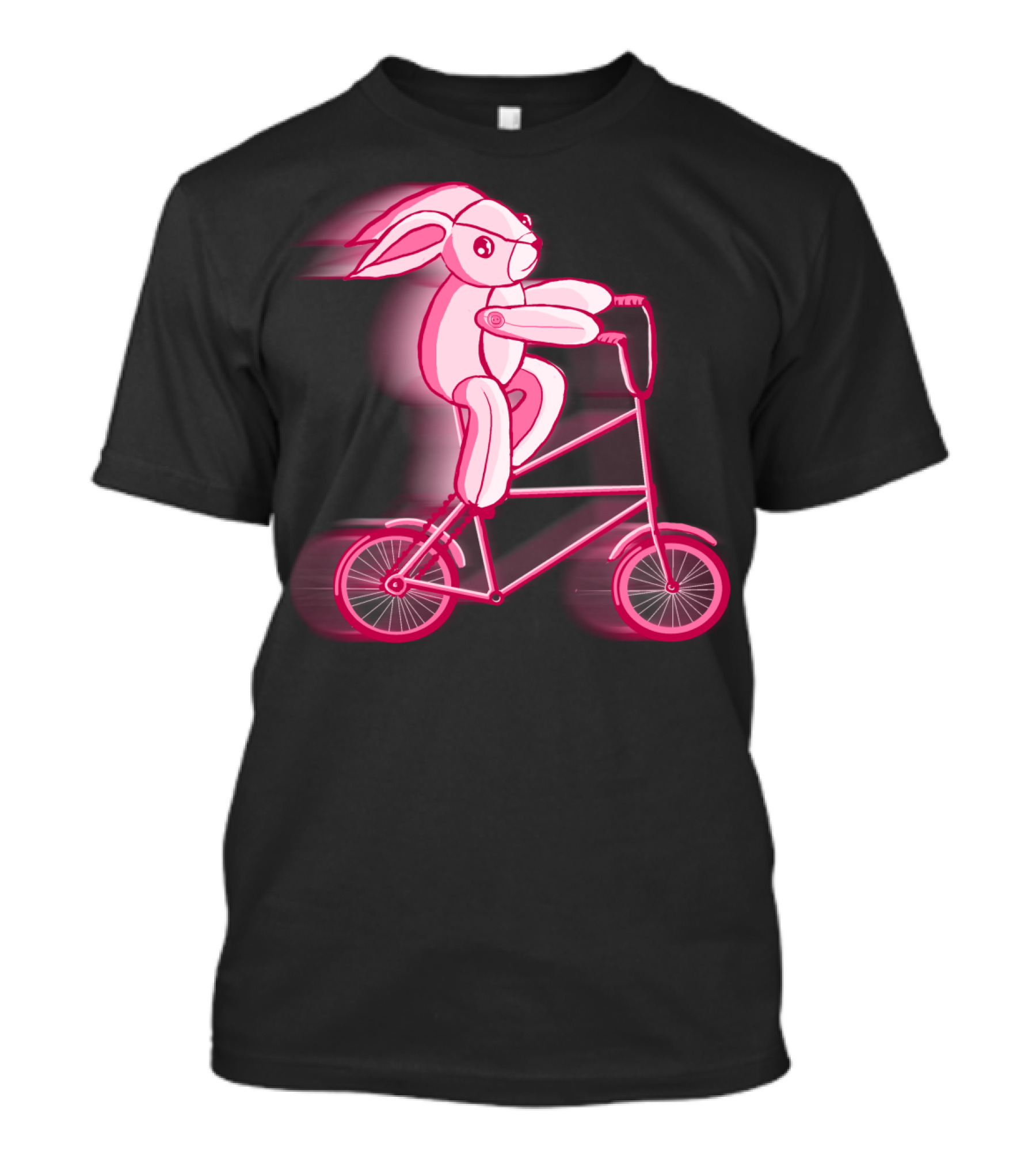 The Hare Riding Bicycle In Motion T-Shirt