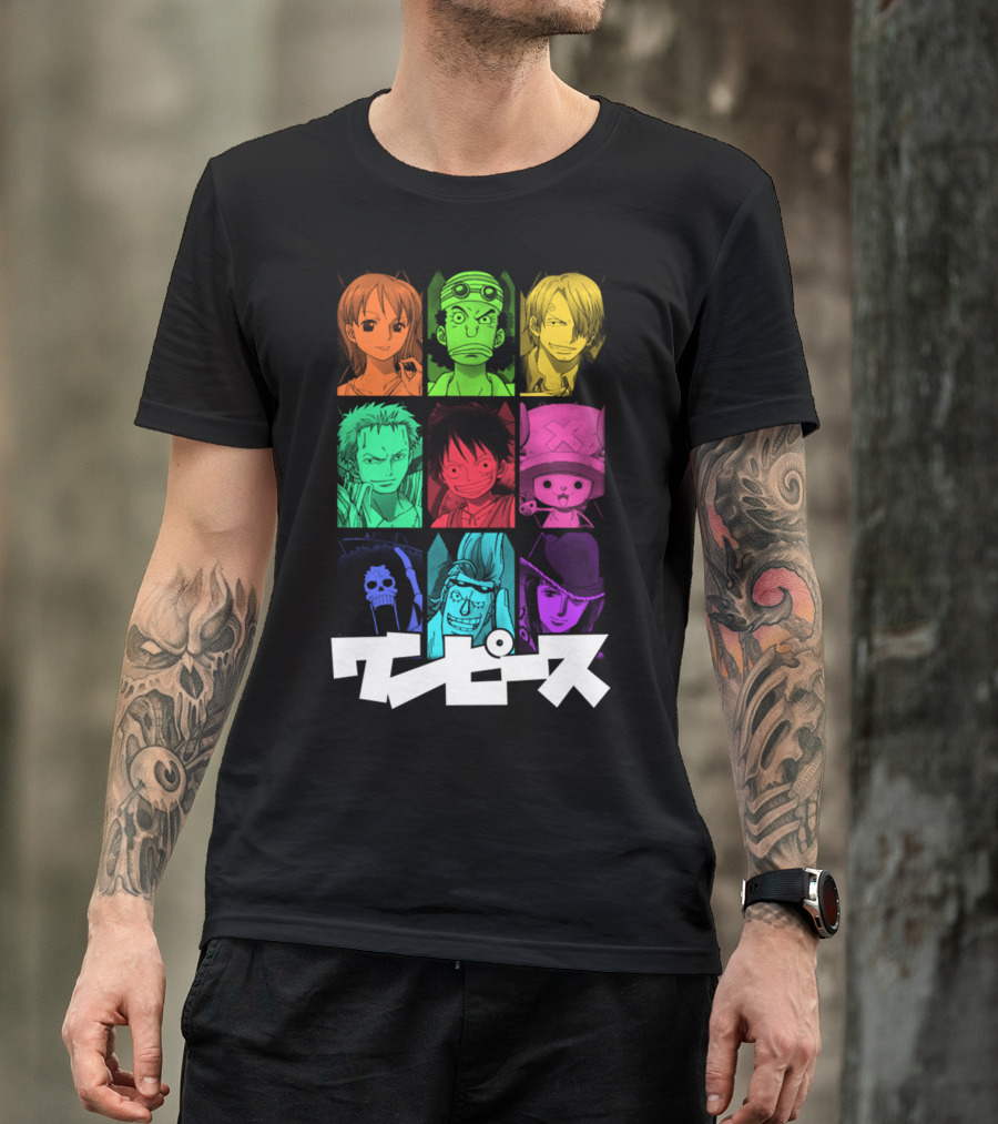 One Piece Crew Characters In Vibrant Colors T-Shirt