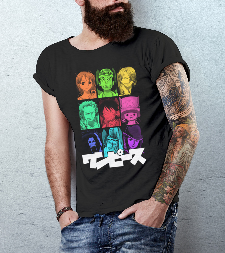 One Piece Crew Characters In Vibrant Colors T-Shirt