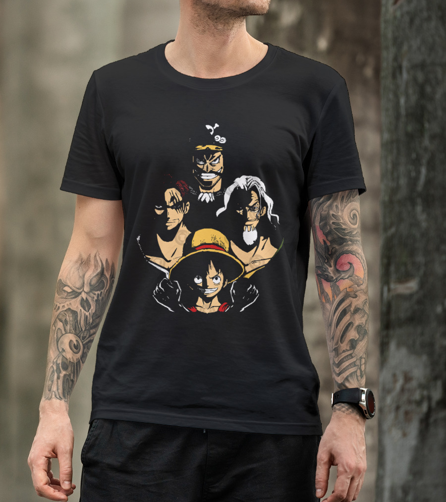 OP Rhapsody Legendary Pirate Character Quartet T-Shirt