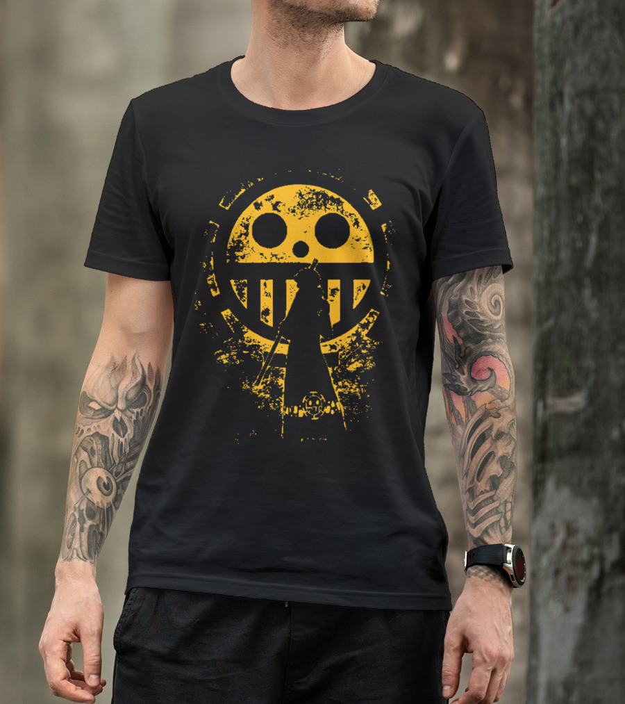 Trafalgar D. Water Law Heart Pirates Jolly Roger Op Op One Piece Fan Gear T-Shirt