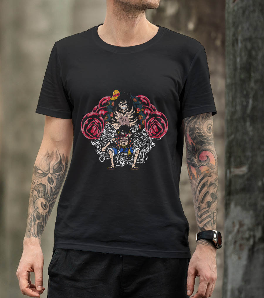 Luffy Gear Fourth Transformation One Piece Anime Manga Character T-Shirt