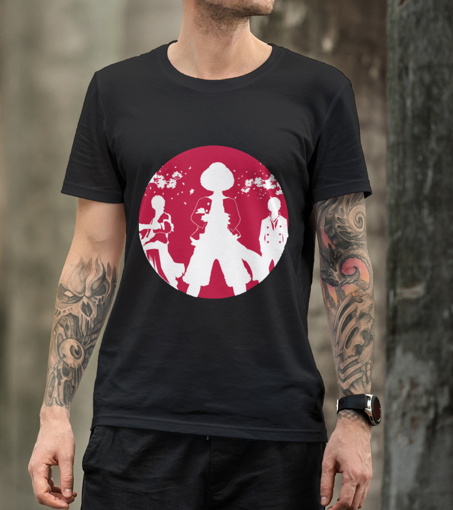Samurai Champloo Japan Piece Cherry Blossoms Silhouette Scene T-Shirt