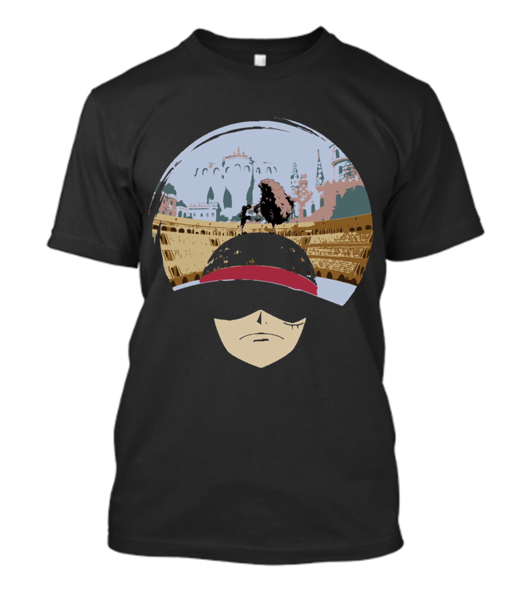One Piece Luffy VS Doflamingo Dressrosa Showdown T-Shirt