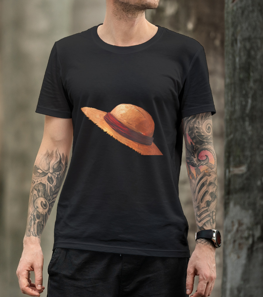 Luffy's Iconic Straw Hat From One Piece T-Shirt