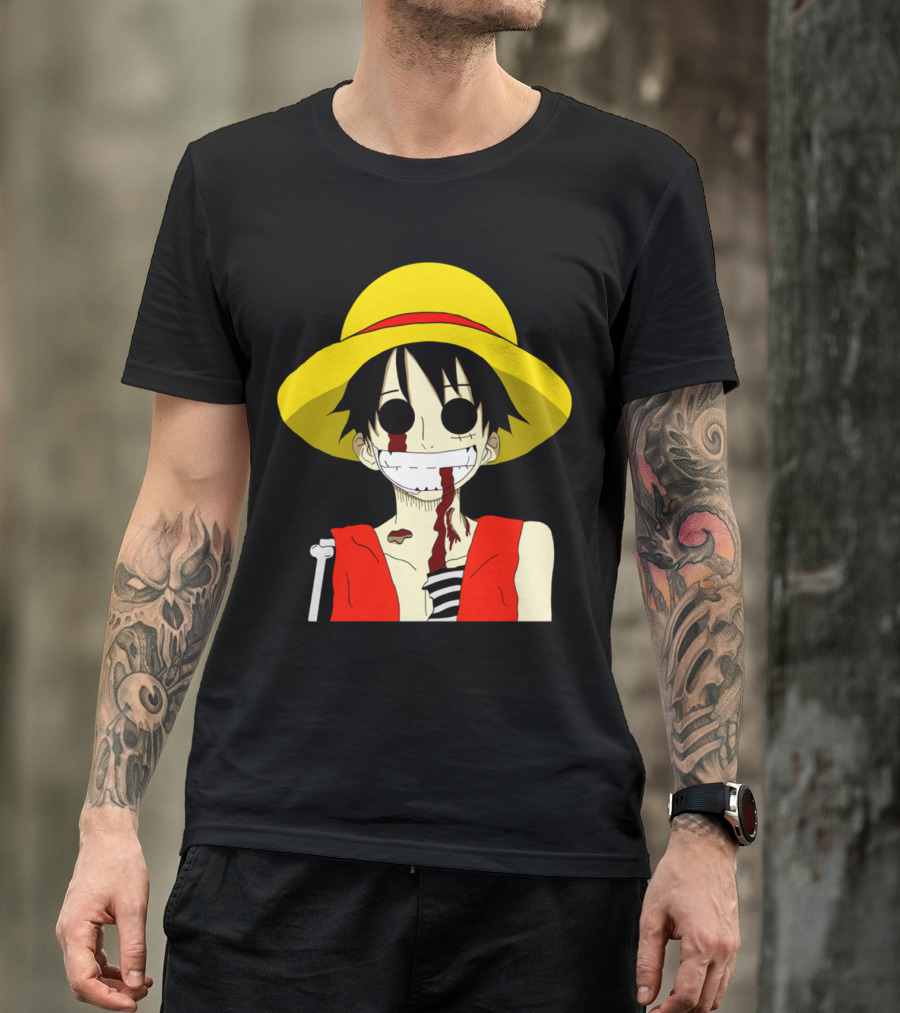 Monkey D Zombie One Piece Straw Hat Luffy T-Shirt