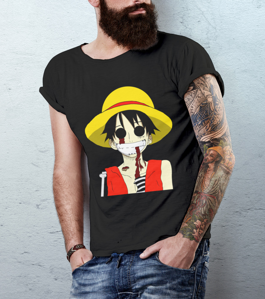 Monkey D Zombie One Piece Straw Hat Luffy T-Shirt