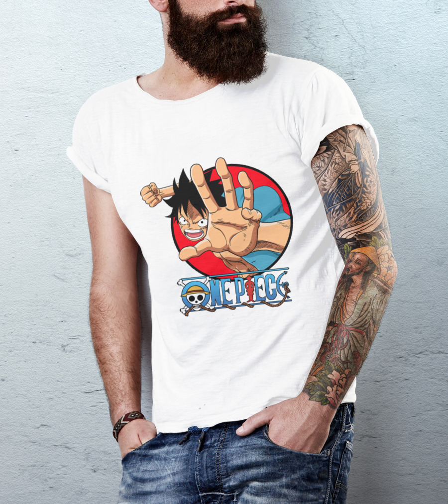 Luffy One Piece Manga Anime Adventure Iconic Skull T-Shirt