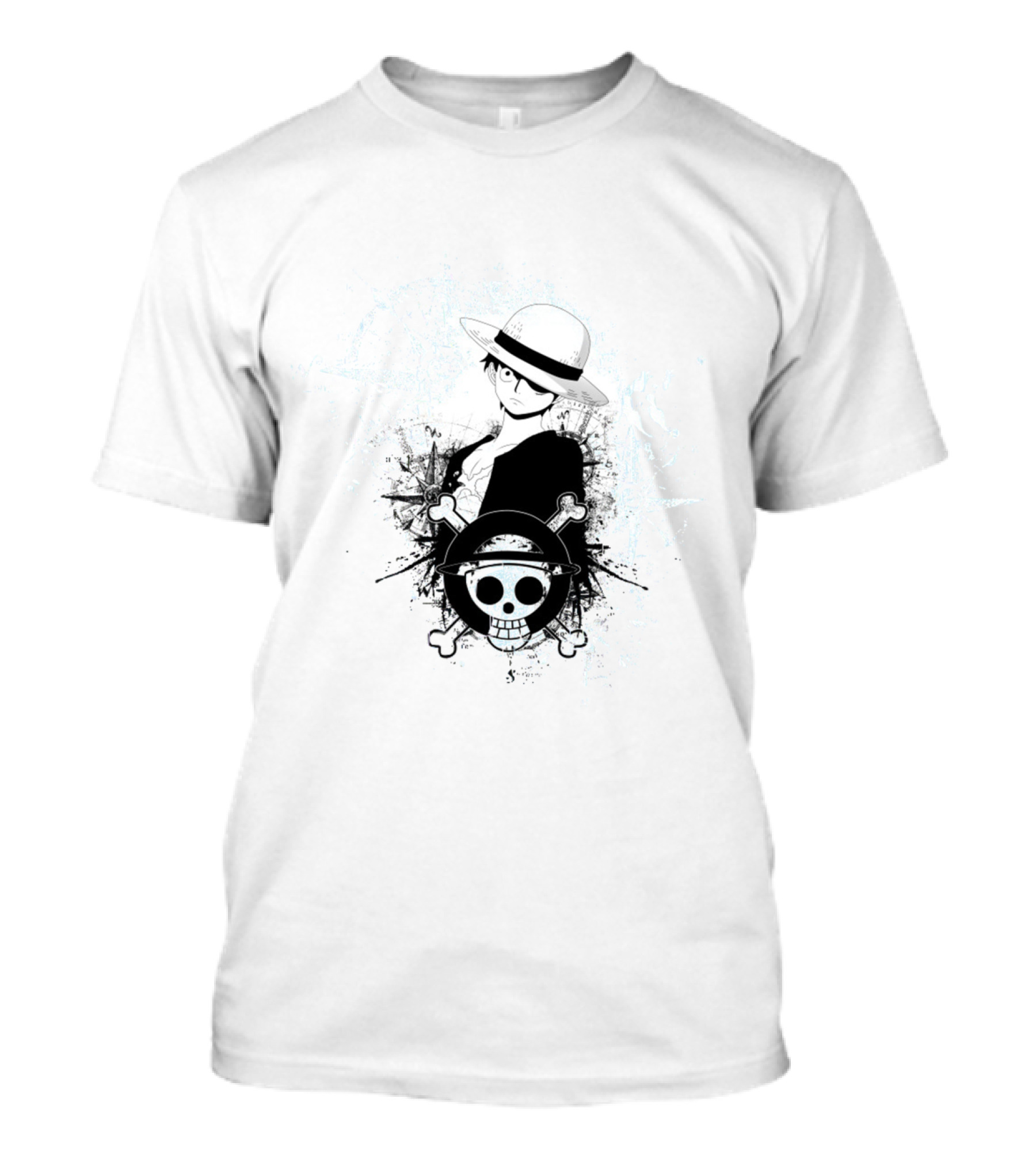 Monkey D. Luffy Straw Hat Pirate King Jolly Roger T-Shirt