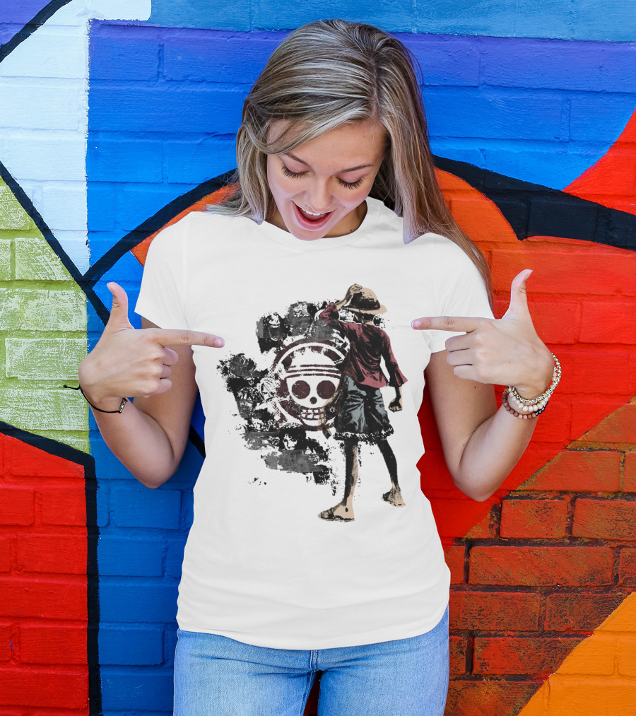 One Piece Straw Hat Pirate Skull Luffy T-Shirt