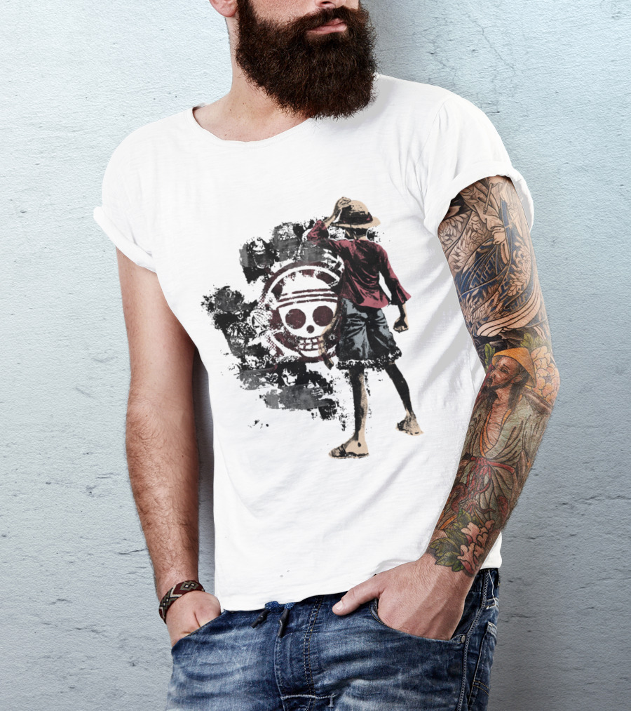 One Piece Straw Hat Pirate Skull Luffy T-Shirt