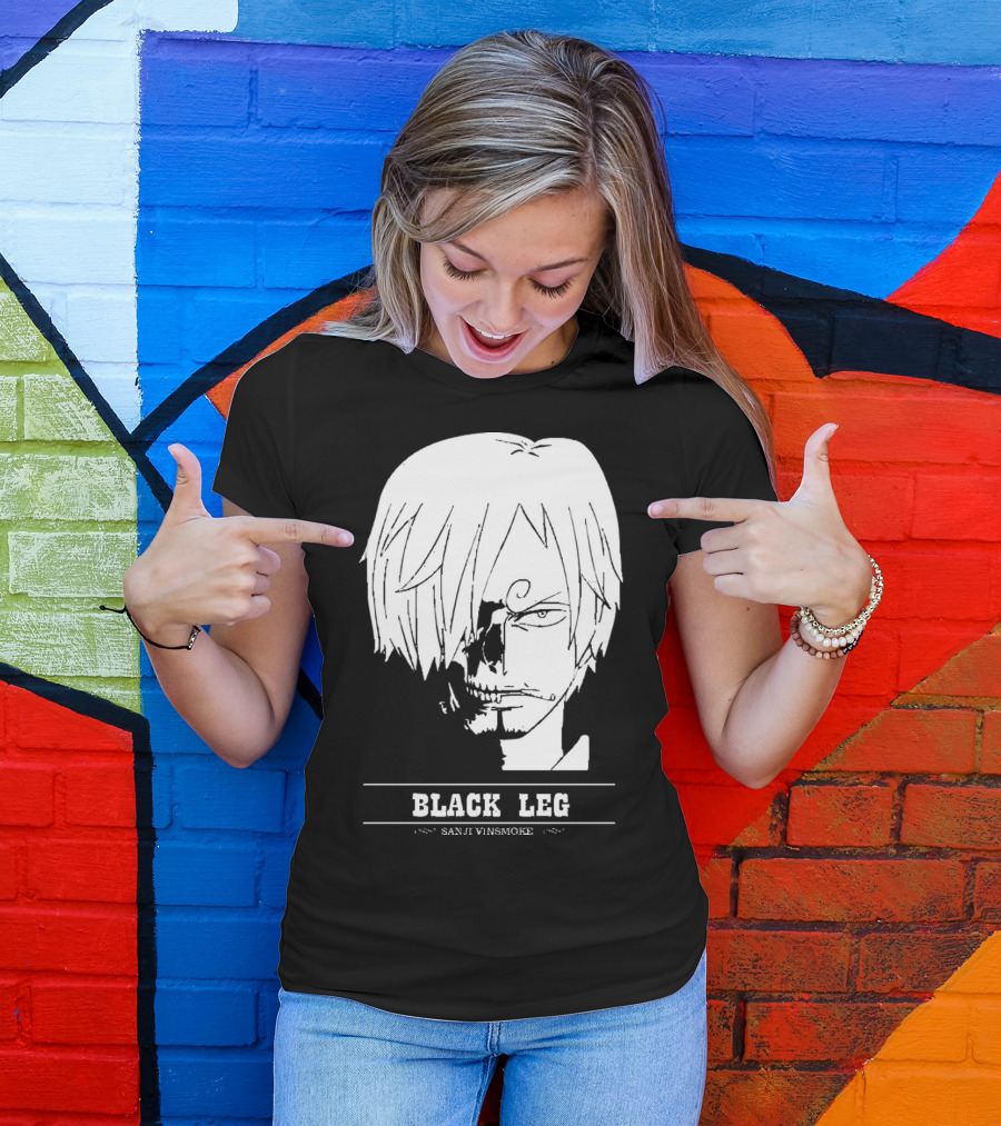 Sanji Vinsmoke Black Leg Anime Character Sketch T-Shirt
