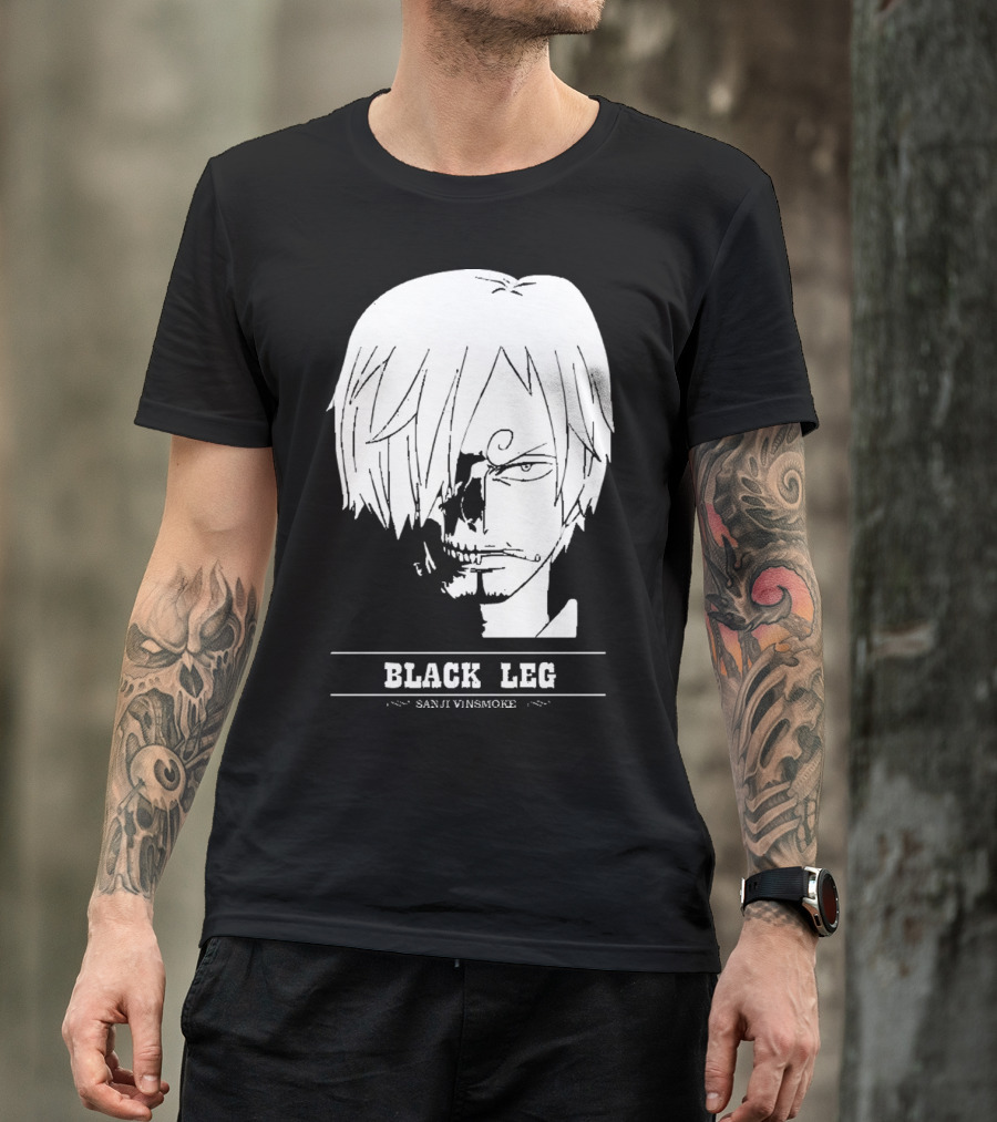 Sanji Vinsmoke Black Leg Anime Character Sketch T-Shirt