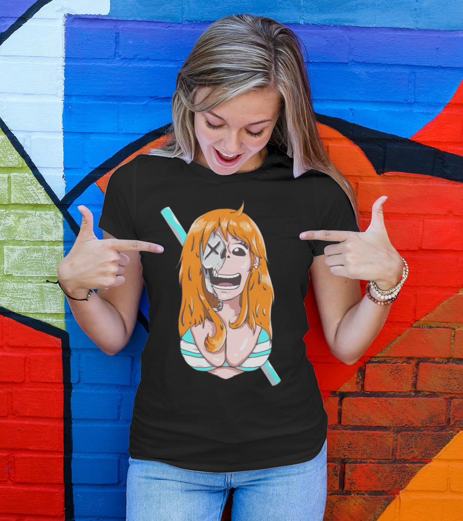 Skally Nami One Piece Skeleton Crossover T-Shirt