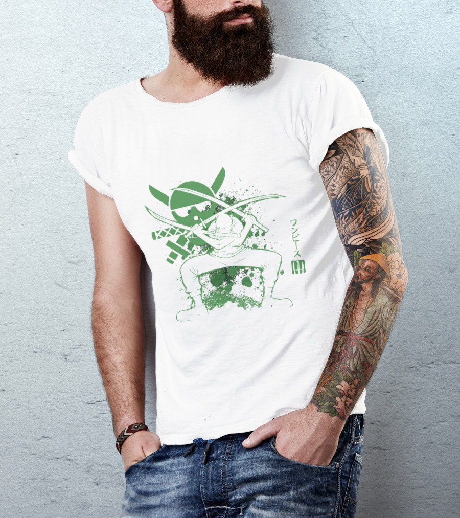 One Piece Triple Sword Katana Warrior T-Shirt
