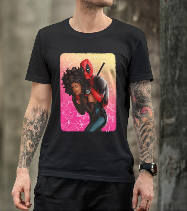 Deadpool And Domino Besties X-Force To Do List T-Shirt