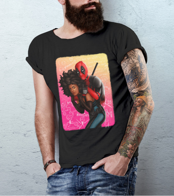 Deadpool And Domino Besties X-Force To Do List T-Shirt