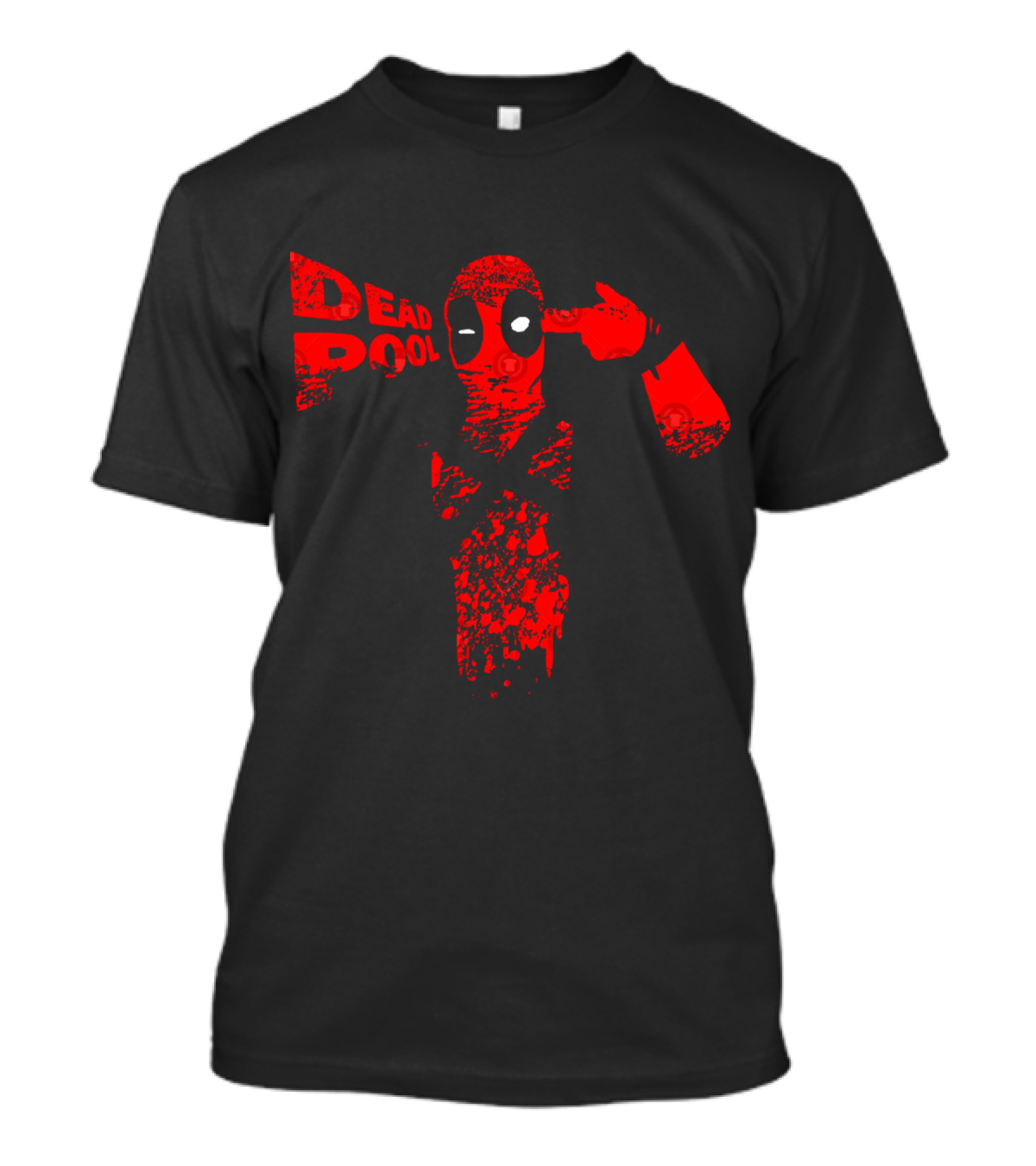 Deadpool Mind Blowing Red Splatter Visual T-Shirt