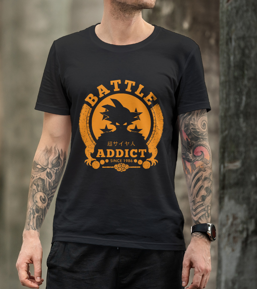 BATTLE ADDICT 超サイヤ人 SINCE 1986 T-Shirt