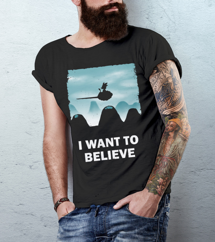 I Want To Believe Goku Nimbus Cloud T-Shirt