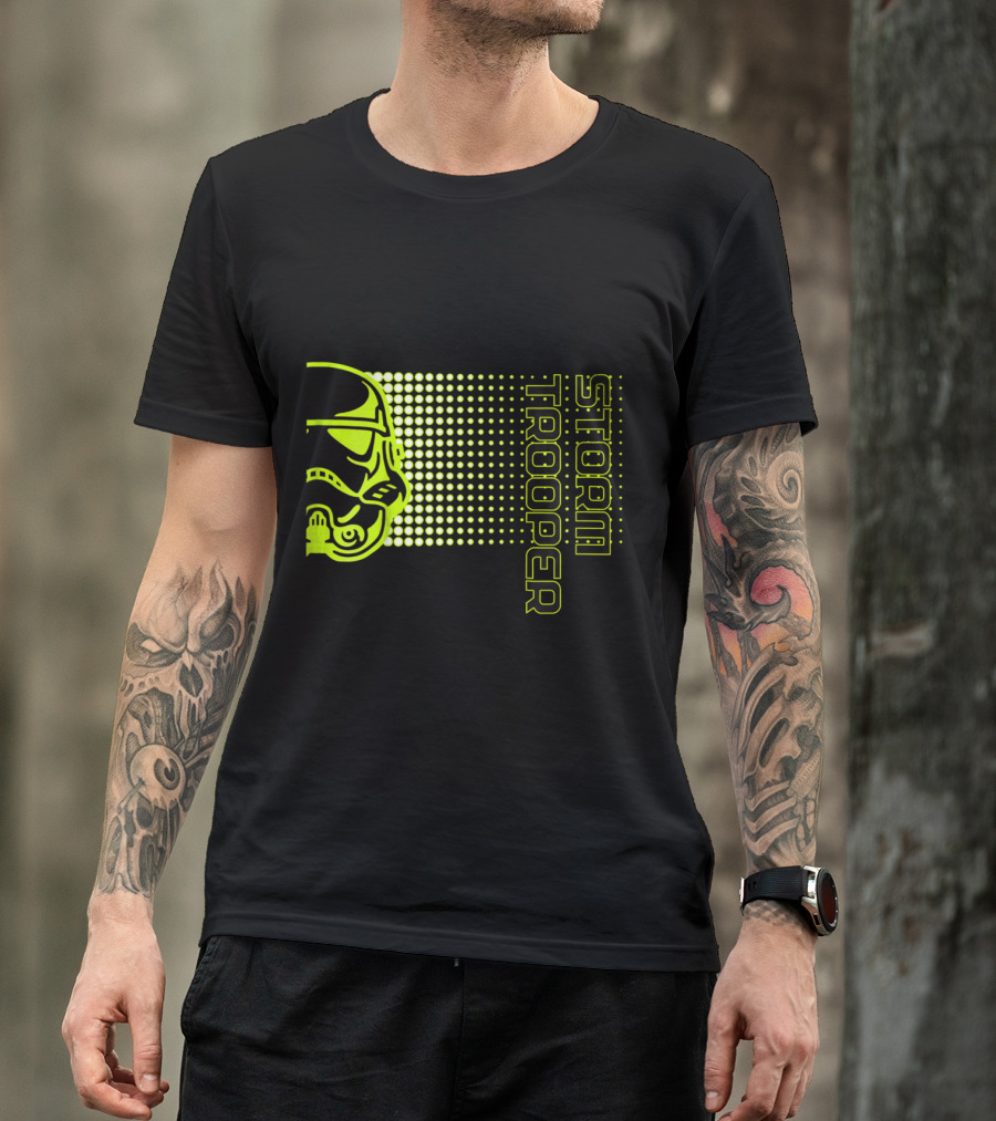 Kids Star Wars Storm Trooper Neon Dot Fade T-Shirt