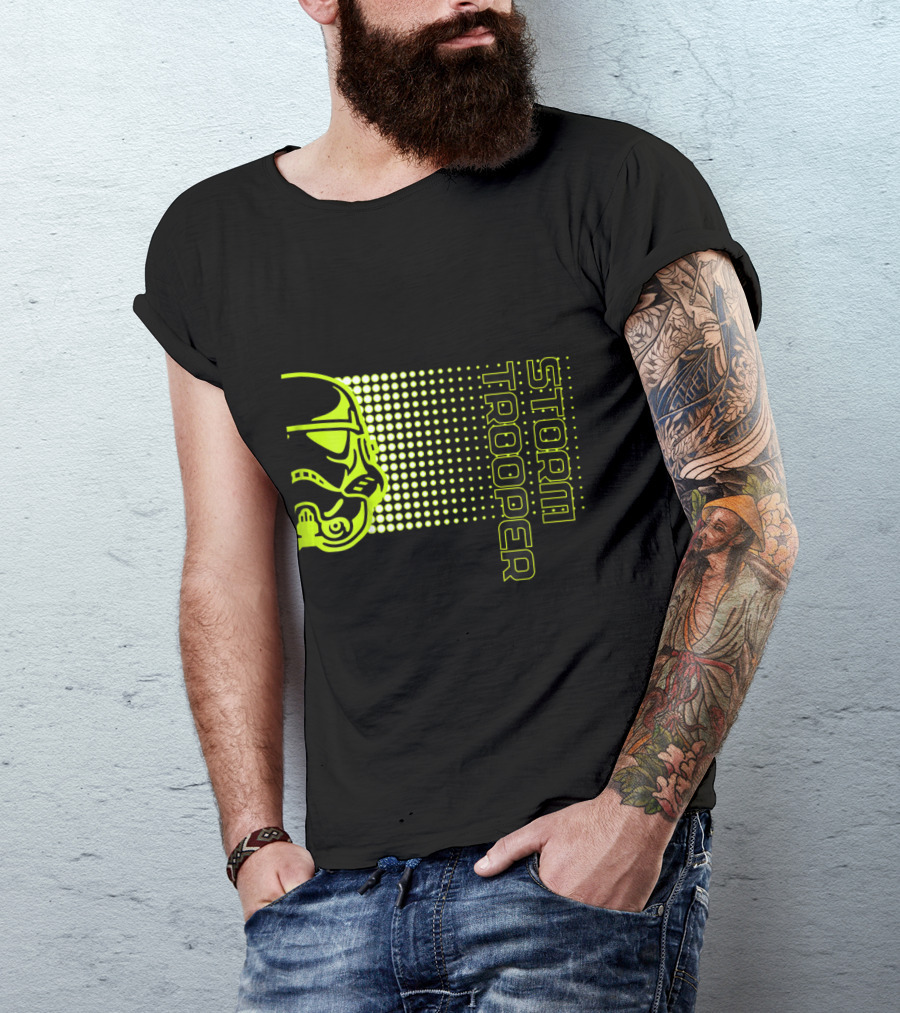 Kids Star Wars Storm Trooper Neon Dot Fade T-Shirt