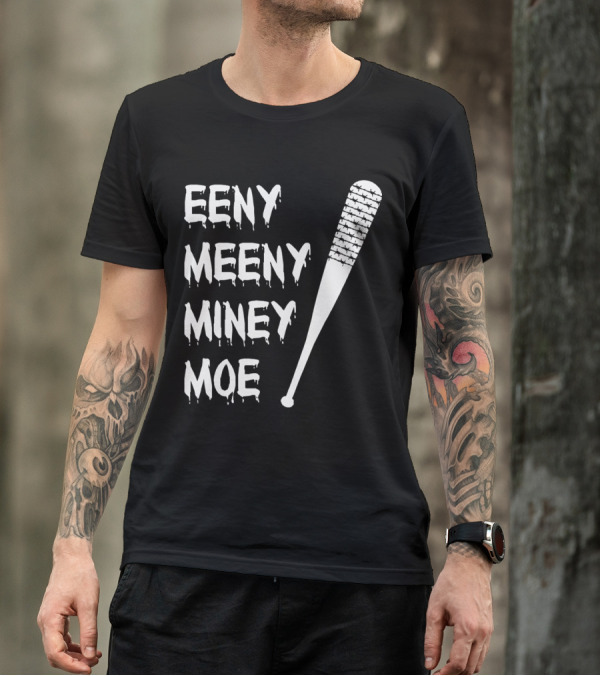 Walking Dead Negan Eeny Meeny Miney Moe Barbed Wire Bat T-Shirt