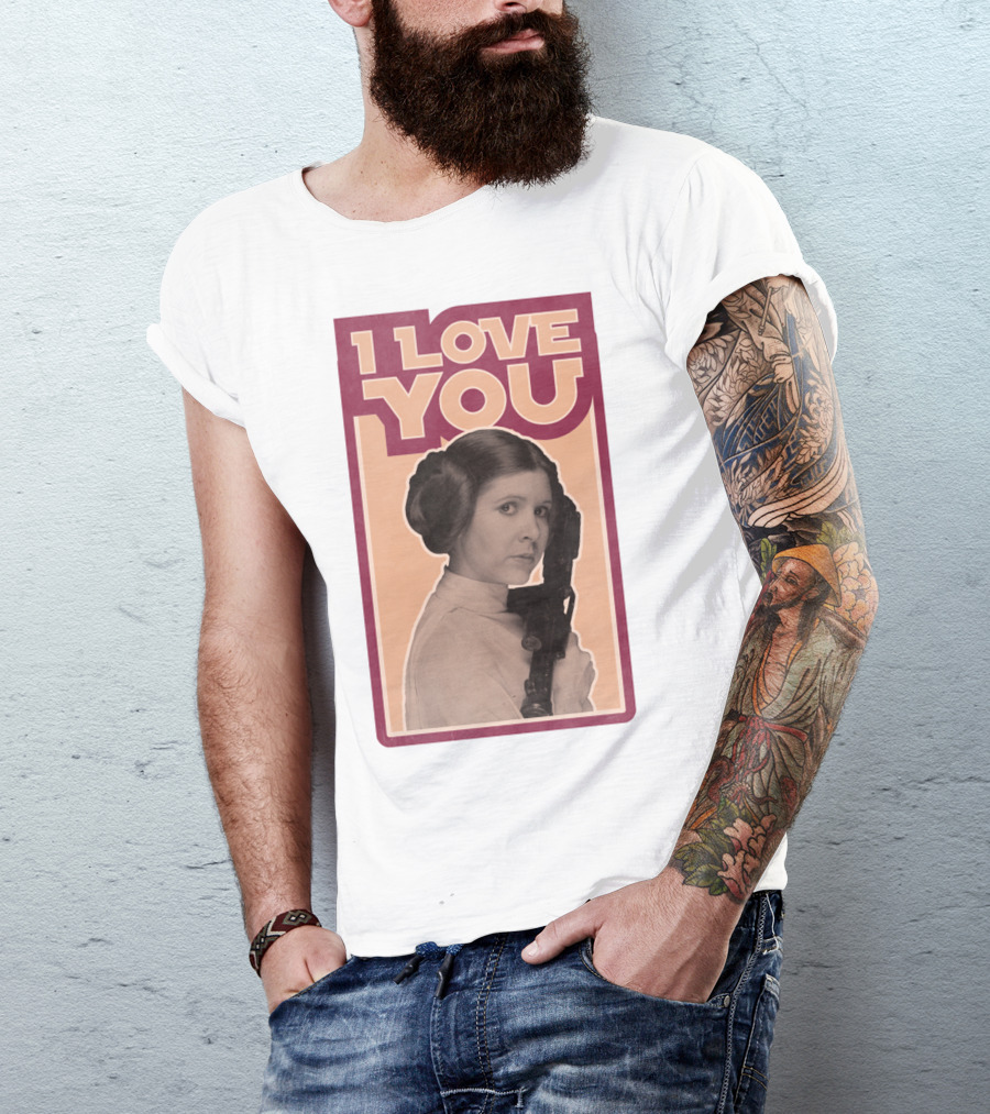 I Love You Leia Vintage T-Shirt