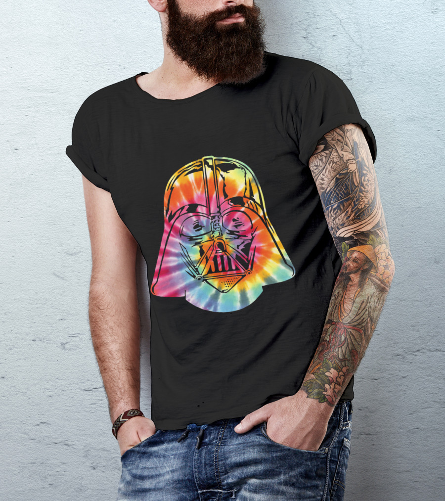 Darth Vader Rainbow Tie Dye Jedi T-Shirt