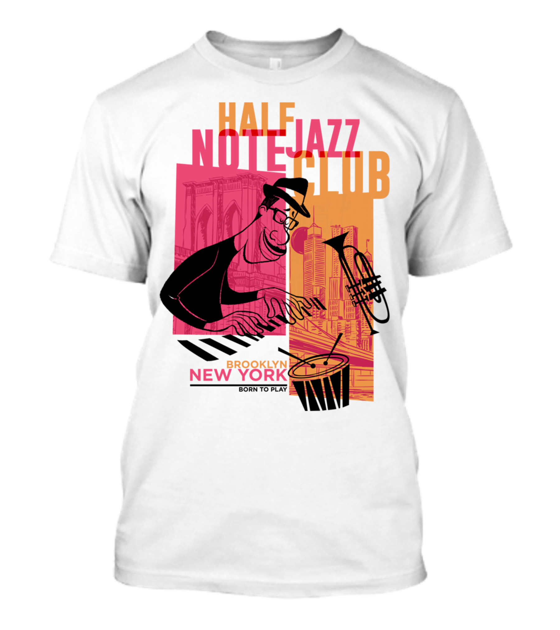 Pixar Soul Half Note Jazz Club Brooklyn New York Born To Play T-Shirt