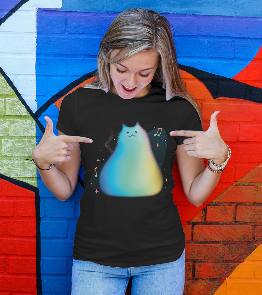 Pixar Soul Cat Musical Purpose With Colorful Notes T-Shirt