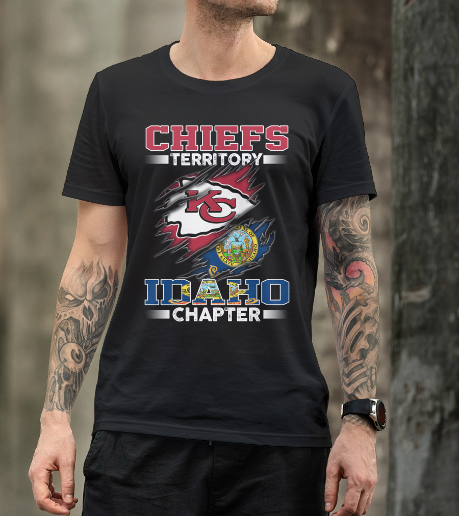 CHIEFS Territory Idaho Chapter Kansas City Flag Seal T-Shirt