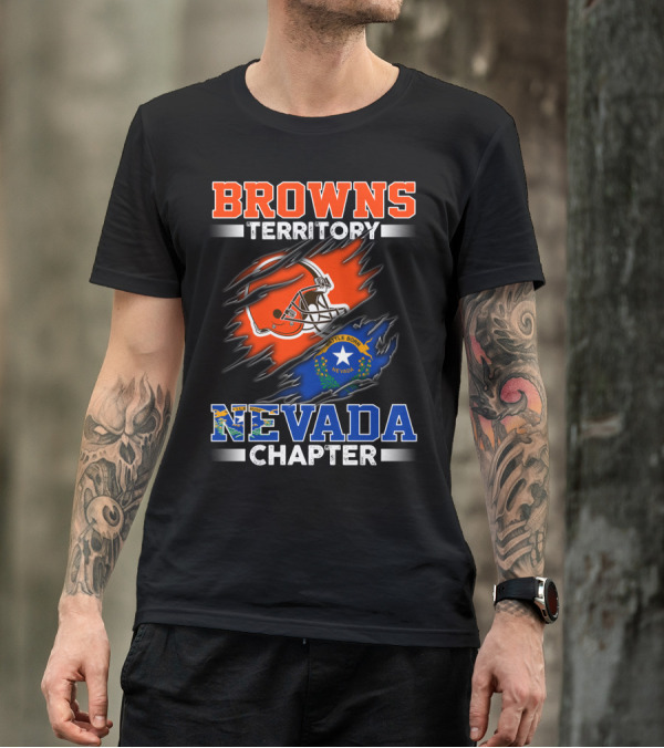 BROWNS TERRITORY NEVADA CHAPTER BATTLE BORN NEVADA T-Shirt