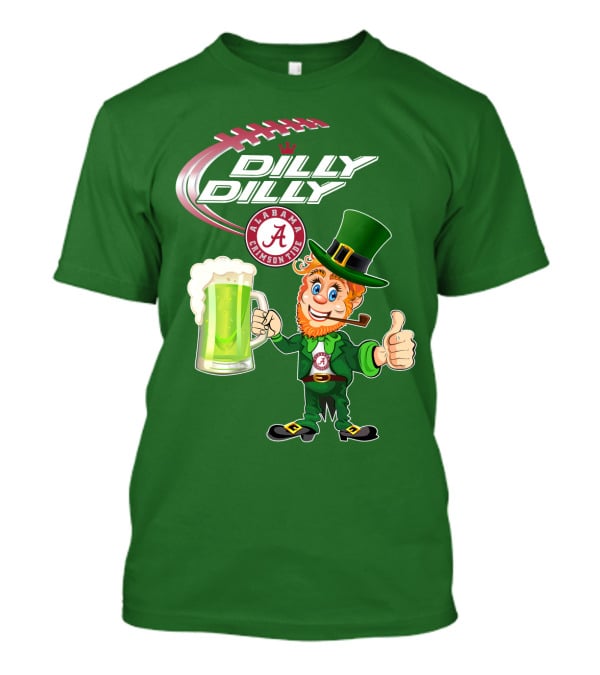 Alabama Crimson Tide Dilly Dilly Football Leprechaun T-Shirt