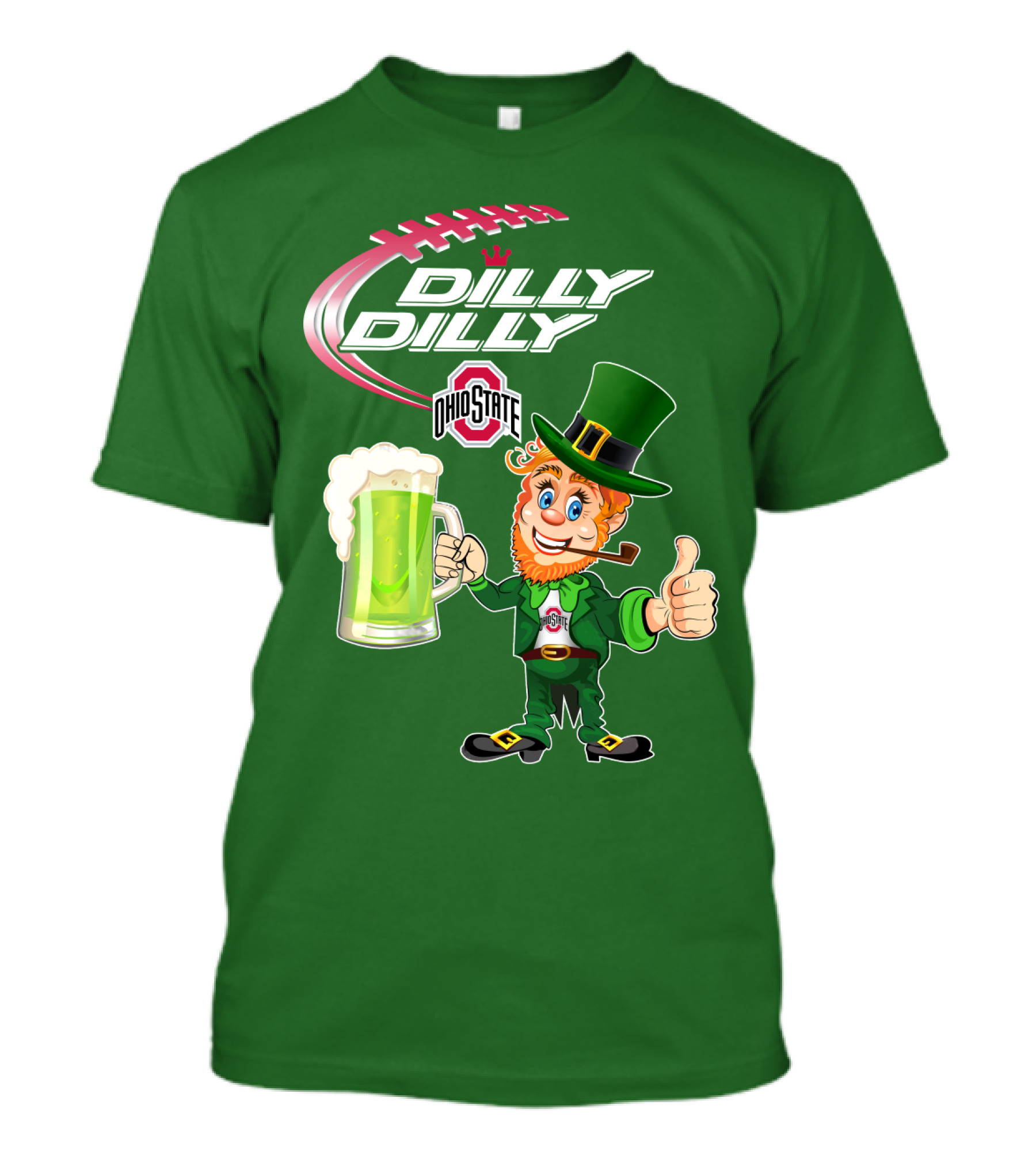 Ohio State Dilly Dilly Leprechaun Football T-Shirt