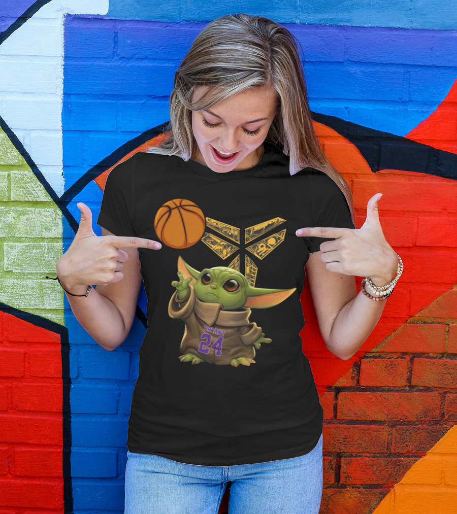 Bryant 24 Basketball Yoda T-Shirt