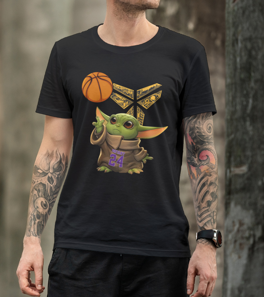 Bryant 24 Basketball Yoda T-Shirt