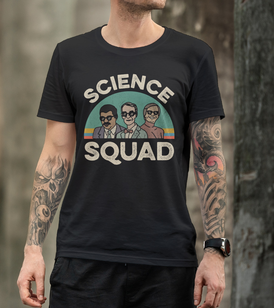 Science Squad Retro Style Trio T-Shirt