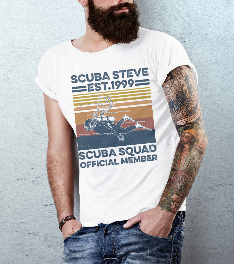 Scuba Steve Est. 1999 Scuba Squad Official Member T-Shirt