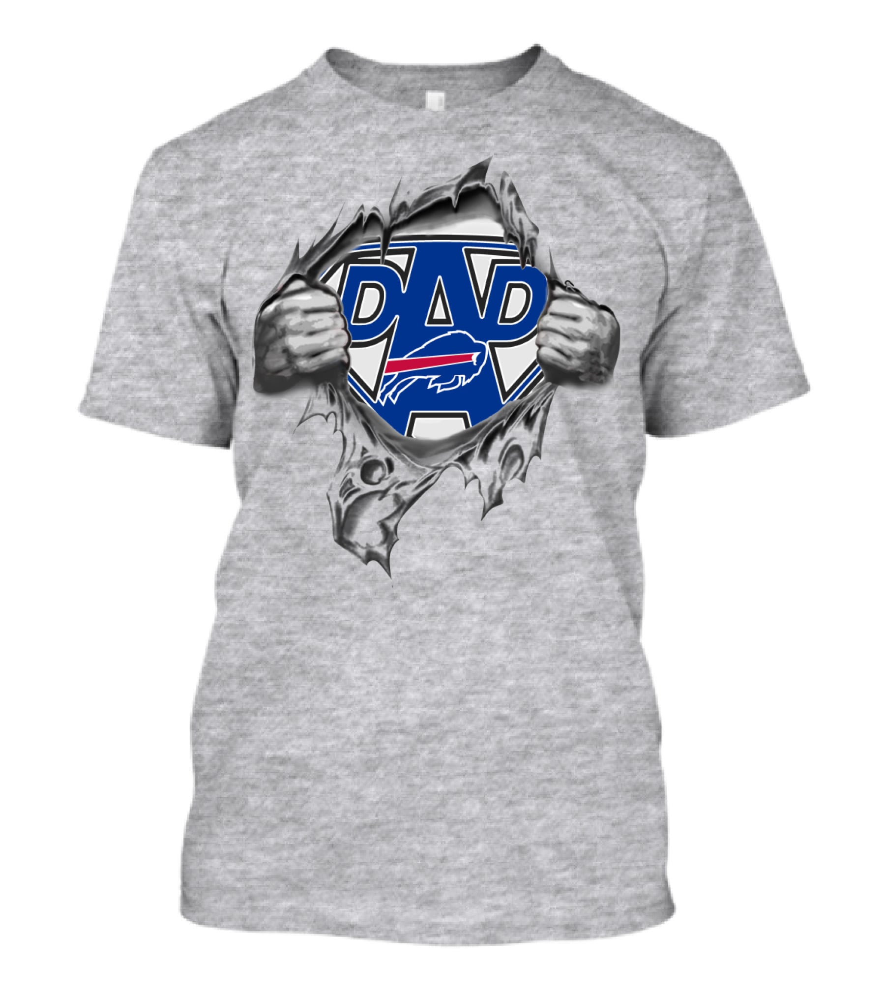 Super Dad Buffalo Bills Logo Burst T-Shirt