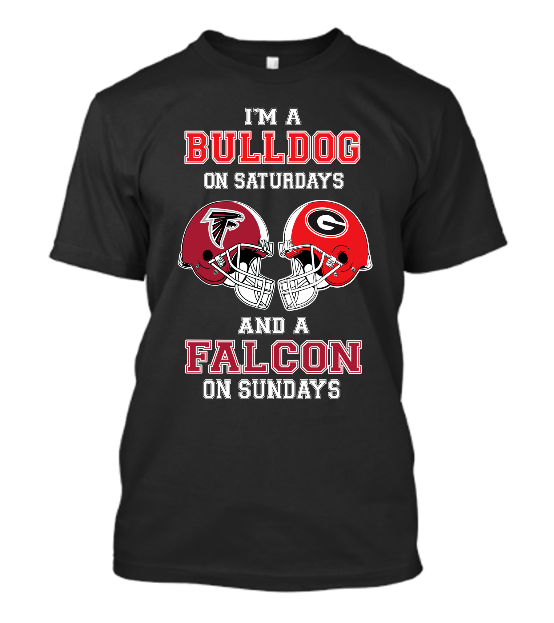 I'm A Bulldog On Saturdays And A Falcon On Sundays T-Shirt