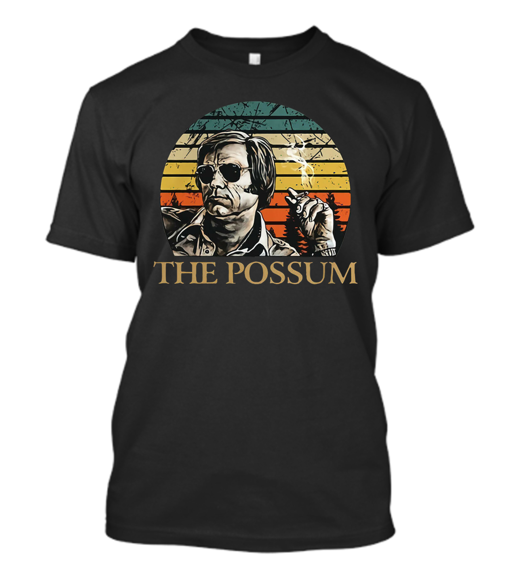 George Jones The Possum Vintage Retro Style Smoking T-Shirt