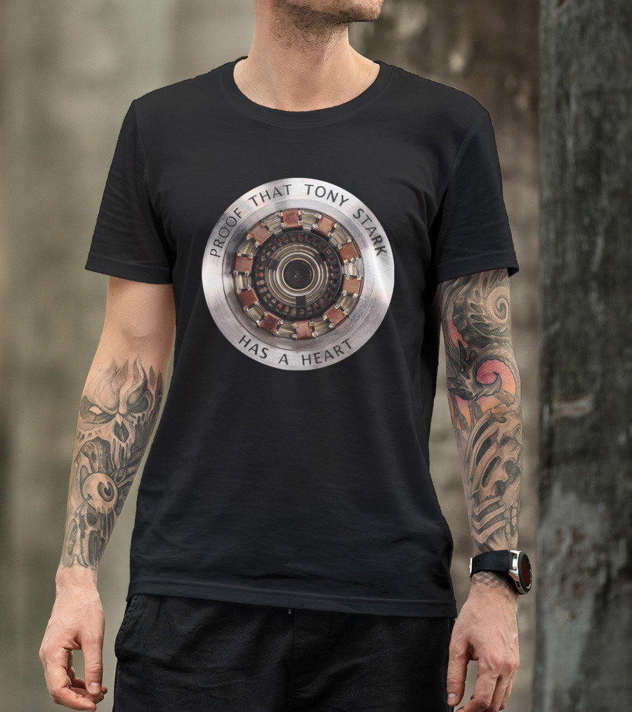 Proof That Tony Stark Has A Heart Arc Reactor T-Shirt