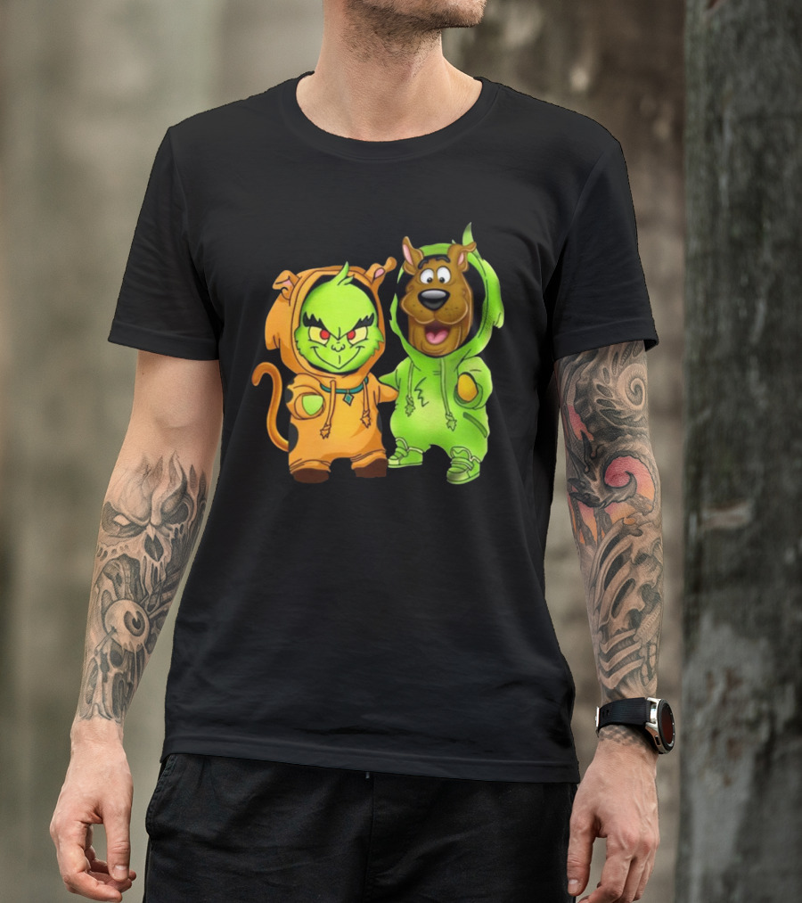 Grinch Scooby Doo Costume Mashup Halloween Crossover T-Shirt