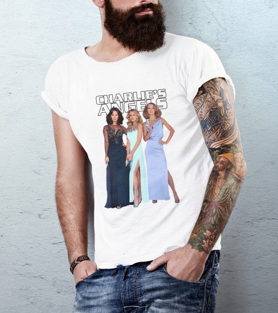 Charlie's Angels Classic Trio In Evening Gowns T-Shirt