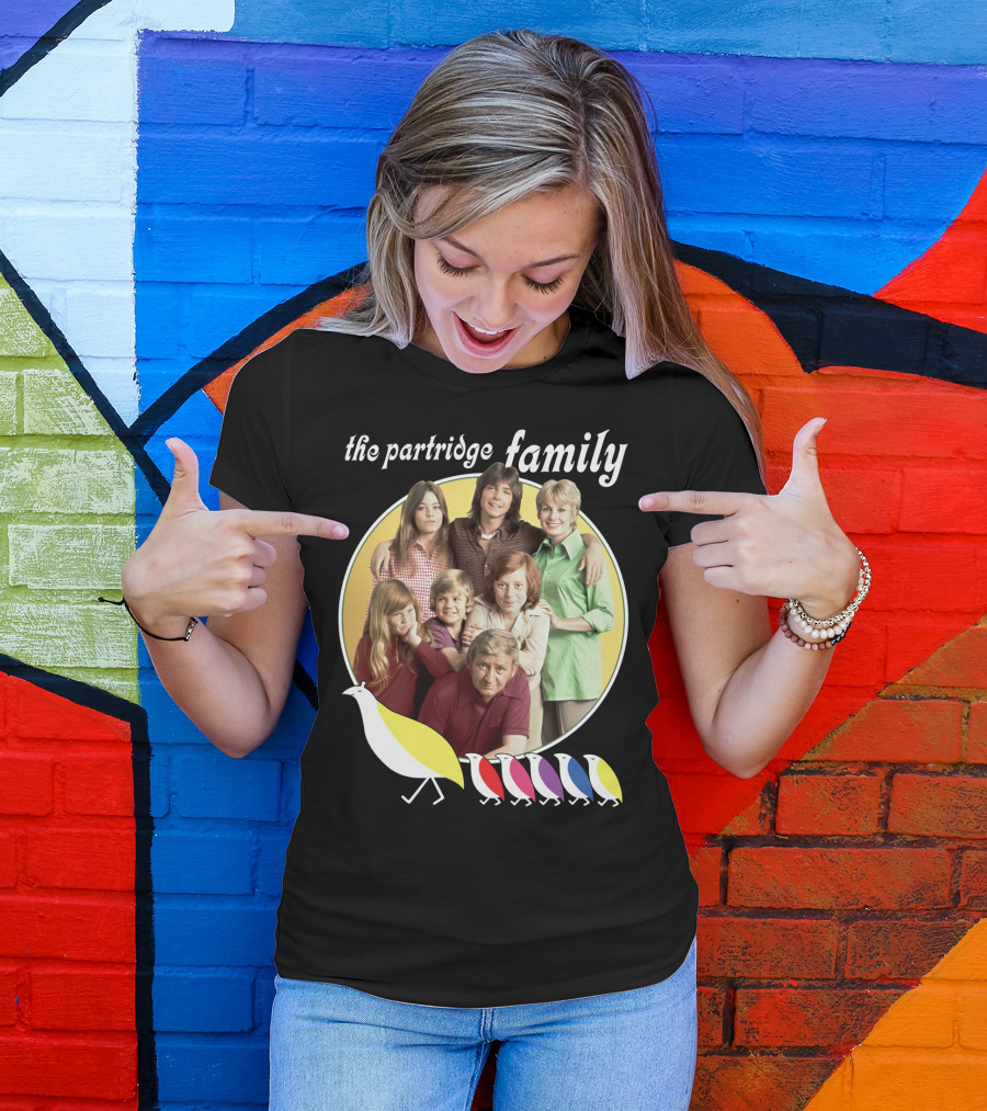 The Partridge Family Yellow Circle Five Birds T-Shirt