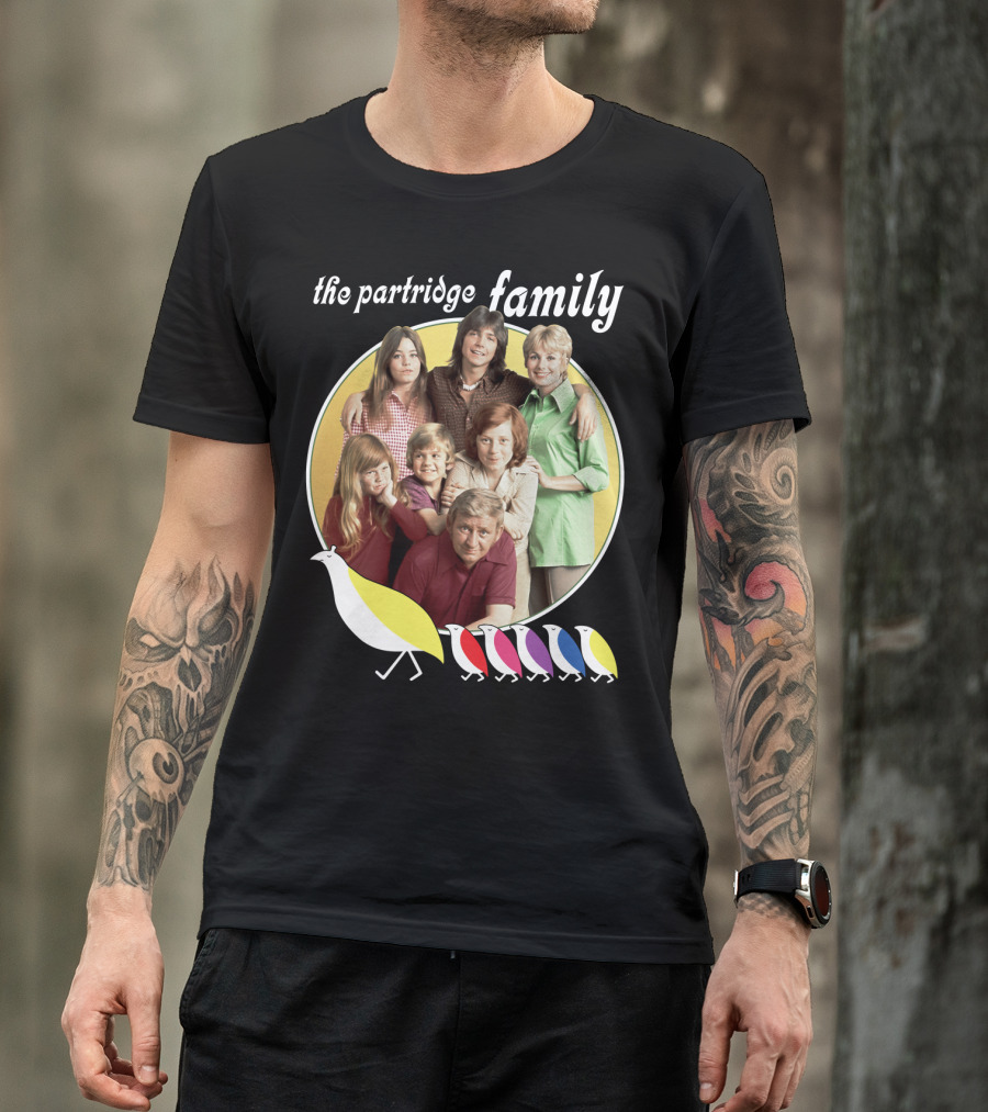 The Partridge Family Yellow Circle Five Birds T-Shirt