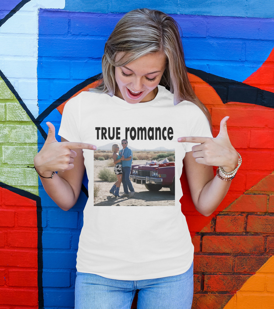 TRUE Romance Classic Movie Scene Desert Cadillac T-Shirt