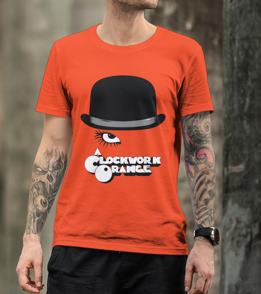 A Clockwork Orange Bowler Hat And Eyelash T-Shirt