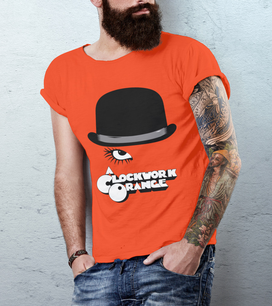 A Clockwork Orange Bowler Hat And Eyelash T-Shirt